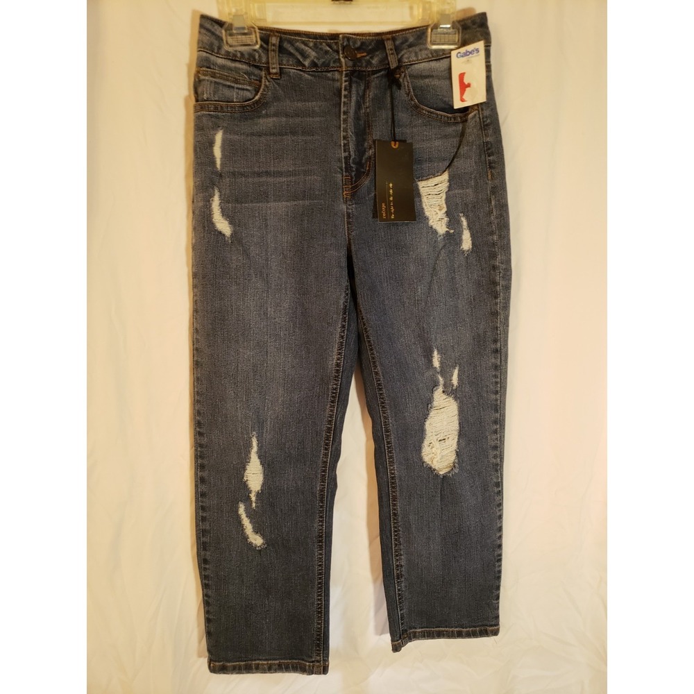 Women's Refuge Distressed Jean Capris Size 8